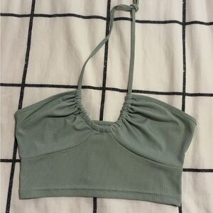 SHEIN Mint Green Ribbed Top